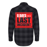 Zero Days Since Last Humor 80s Flannel Shirt | Artistshot