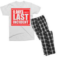 Zero Days Since Last Humor 80s Men's T-shirt Pajama Set | Artistshot