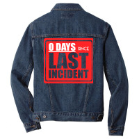 Zero Days Since Last Humor 80s Men Denim Jacket | Artistshot