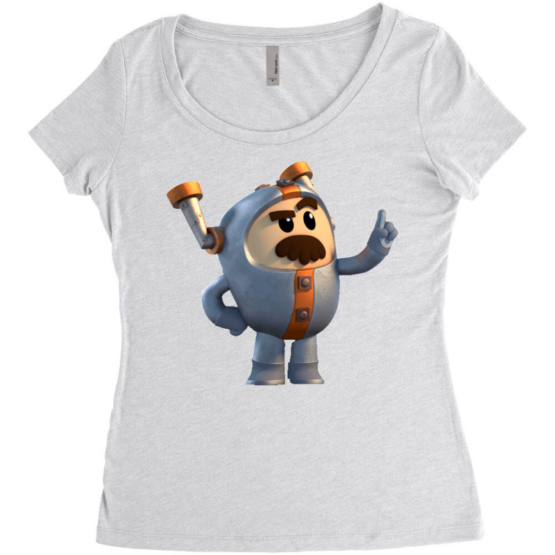 Go Jetters  Grandmaster Glitch Cartoon Baby Retro Women's Triblend Scoop T-shirt | Artistshot