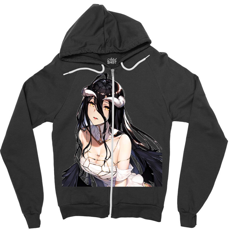 [ Sale ] Cool Sticker Overlord Albedo Chibi 5 Zipper Hoodie by lyxellseradjq | Artistshot