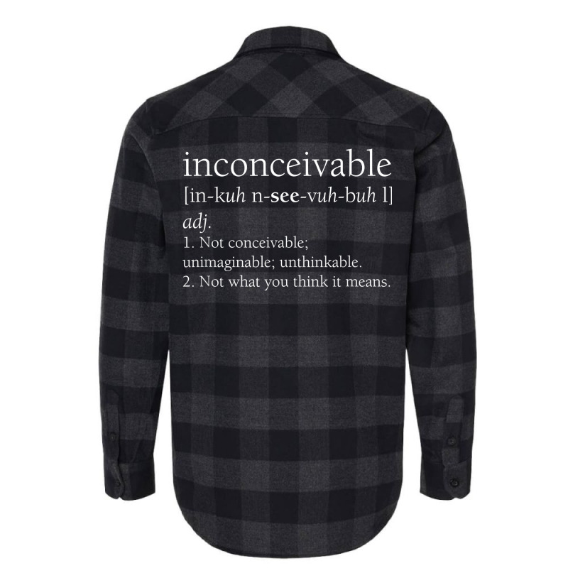 Inconceivable Definition Shirt, Funny Gift Flannel Shirt | Artistshot