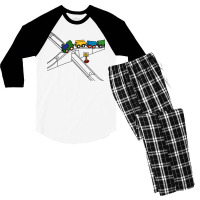 Train Set Toy Baby Music Men's 3/4 Sleeve Pajama Set | Artistshot