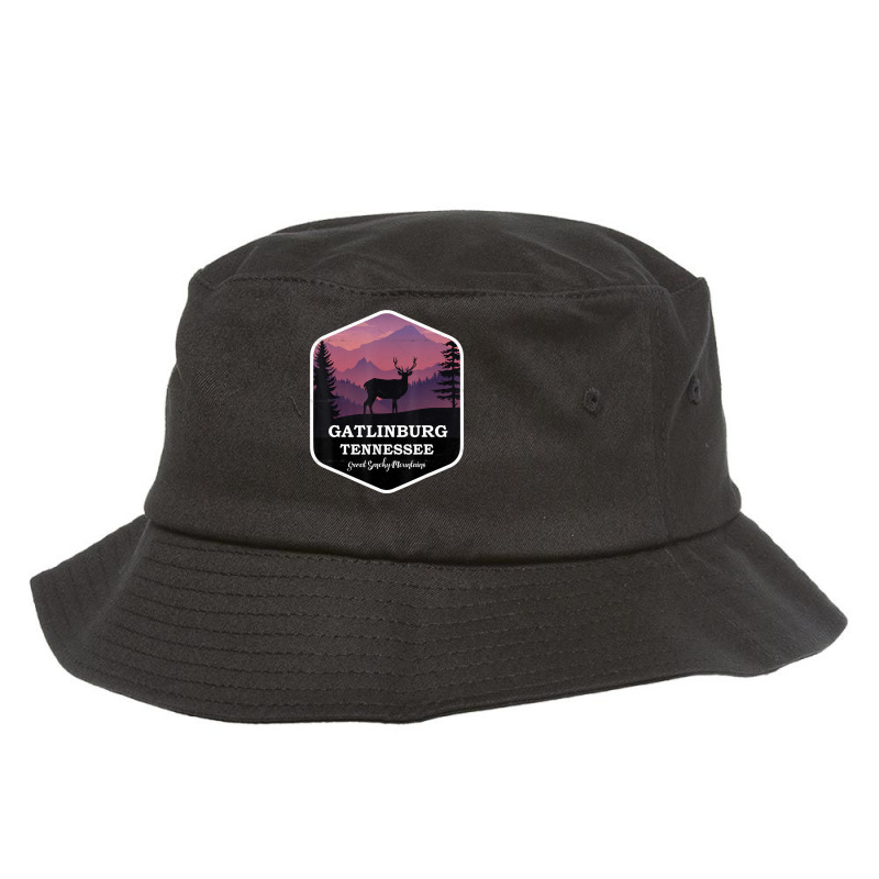 Trending Vintage Gatlinburg Tennessee Great Smoky Mountains Retro 80s Bucket Hat by haodinhvan1 | Artistshot