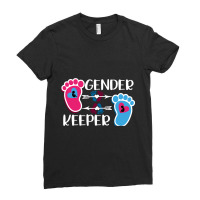 Trending Cute Beachy Gender Reveal Party Idea - Gender Keeper Gift Ladies Fitted T-shirt | Artistshot