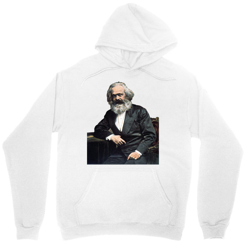 Karl Marx Colorized Portrait  Marxist, Socialist, Philosopher, Histori Unisex Hoodie by bantlechagot1 | Artistshot