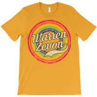 Warren Zevon  Retro Rainbow Girl Blue T-shirt | Artistshot