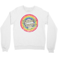 Warren Zevon  Retro Rainbow Girl Blue Crewneck Sweatshirt | Artistshot