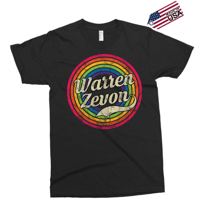 Warren Zevon  Retro Rainbow Girl Blue Exclusive T-shirt by azenirlongua | Artistshot