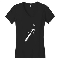 Elektra Femme Fatale (white On Red) Women's V-neck T-shirt | Artistshot