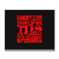 Sorry For Having Great Tita And Correct Opinions Groovy Tank Top Metal Print Horizontal | Artistshot