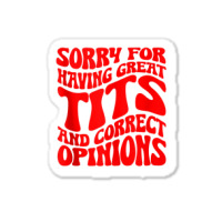 Sorry For Having Great Tita And Correct Opinions Groovy Tank Top Sticker | Artistshot