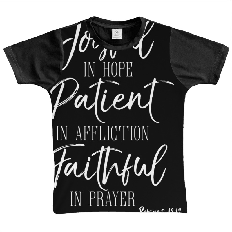 Be Joyful In Hope Shirt Romans Scripture Bible Verse Tee Long Sleeve T Graphic Youth T-shirt by zaeske | Artistshot