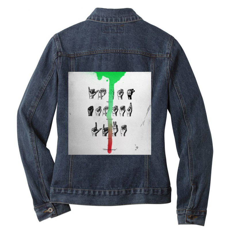 Slime Language Album Ladies Denim Jacket by BrentBir | Artistshot