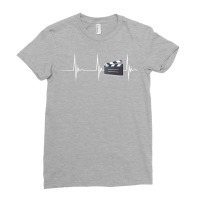 Film Director Clapboard Heartbeat Ekg Pulse Filmmaker Classic Travel N Ladies Fitted T-shirt | Artistshot