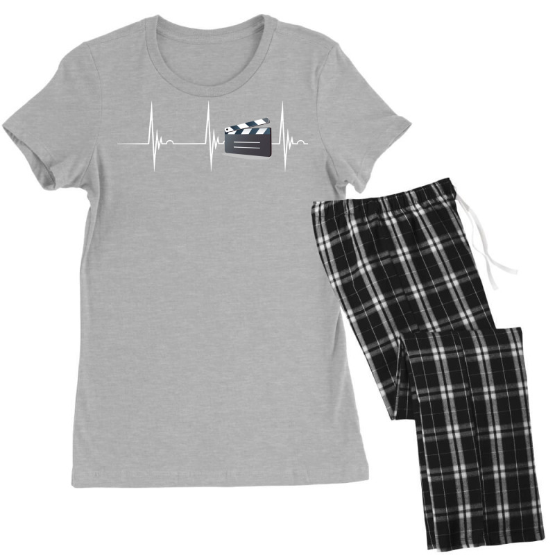 Film Director Clapboard Heartbeat Ekg Pulse Filmmaker Classic Travel N Women's Pajamas Set by tiegsugbomeh | Artistshot