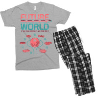 Future World Map Baby Green Men's T-shirt Pajama Set | Artistshot