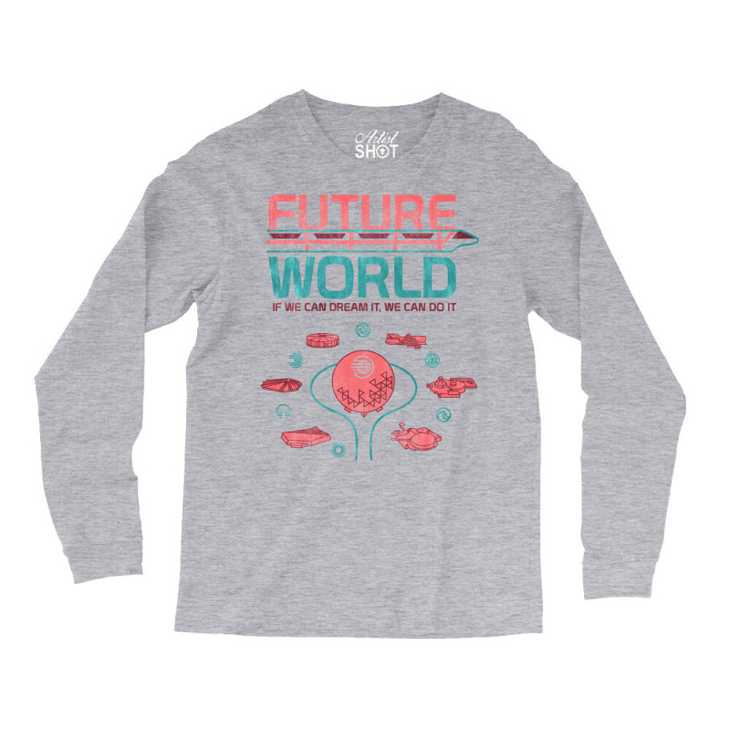 Future World Map Baby Green Long Sleeve Shirts | Artistshot