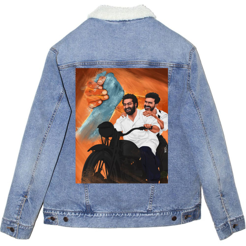 Rrr Movie Stills Unisex Sherpa-lined Denim Jacket | Artistshot