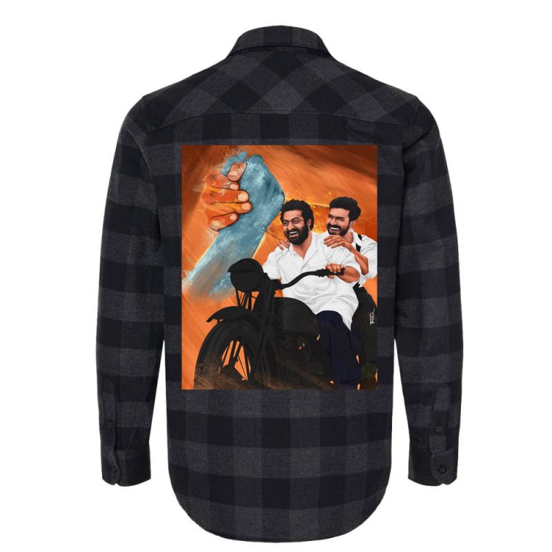 Rrr Movie Stills Flannel Shirt | Artistshot