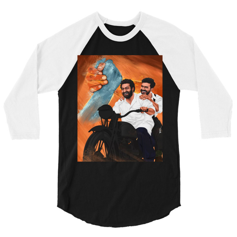 Rrr Movie Stills 3/4 Sleeve Shirt | Artistshot