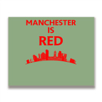 Manchester Is Red United Baby Cool Metal Print Horizontal | Artistshot