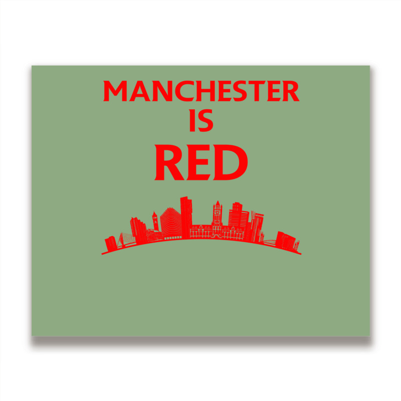 Manchester Is Red United Baby Cool Metal Print Horizontal | Artistshot