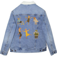 Let Her Dance Baby Girl Unisex Sherpa-lined Denim Jacket | Artistshot