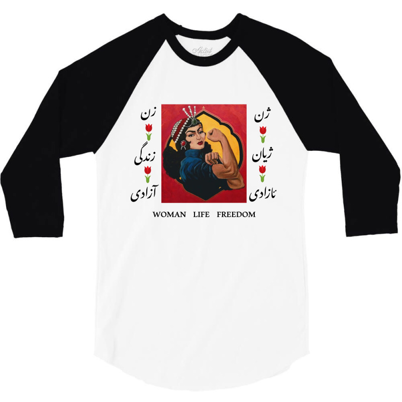 The Woman Feminist Power 3/4 Sleeve Shirt | Artistshot