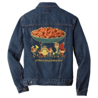 We're Having Beefaroni Retro Green Men Denim Jacket | Artistshot