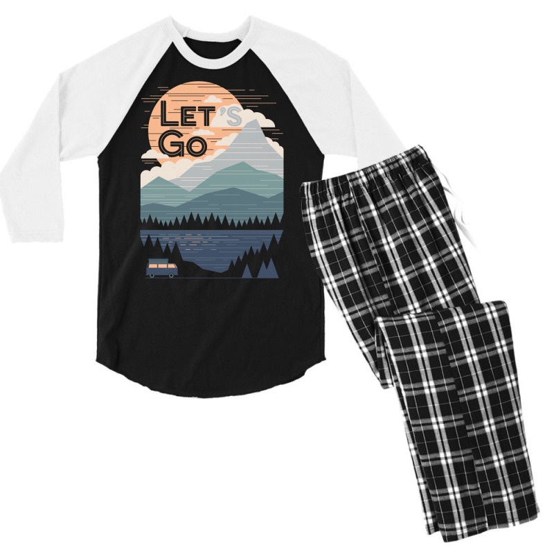 Lets Go Baby Hipster Men's 3/4 Sleeve Pajama Set | Artistshot