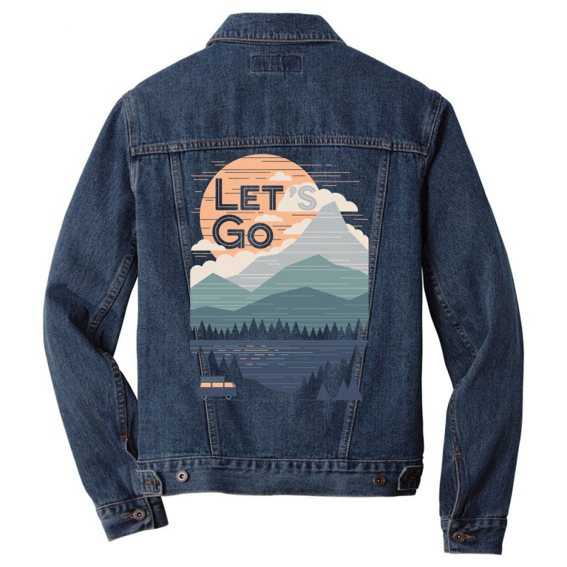 Lets Go Baby Hipster Men Denim Jacket | Artistshot