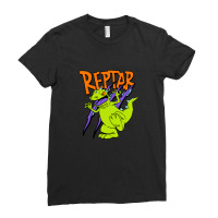 Rugrats Reptar  Out Of Print Remaster 1 Ladies Fitted T-shirt | Artistshot