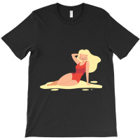 Sexy Anime Cat With Wig On Beach T-shirt | Artistshot