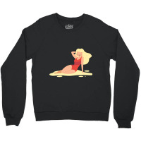 Sexy Anime Cat With Wig On Beach Crewneck Sweatshirt | Artistshot