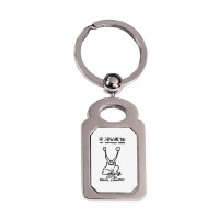 Hi How Are You Silver Rectangle Keychain | Artistshot