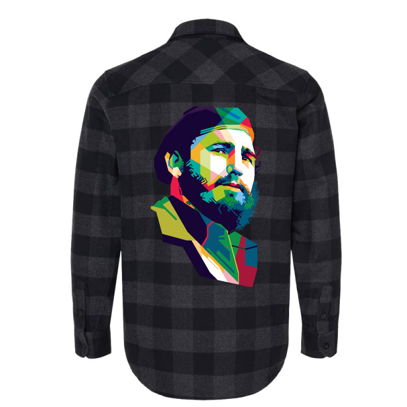 Fidel Castro Baby Blue Flannel Shirt | Artistshot