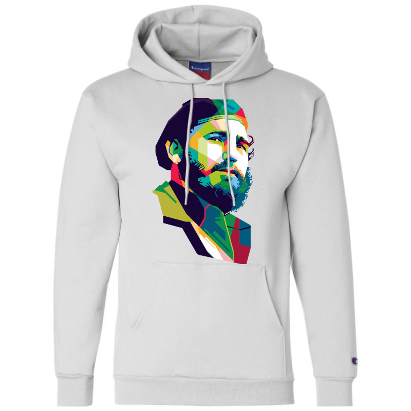 Fidel Castro Baby Blue Champion Hoodie | Artistshot