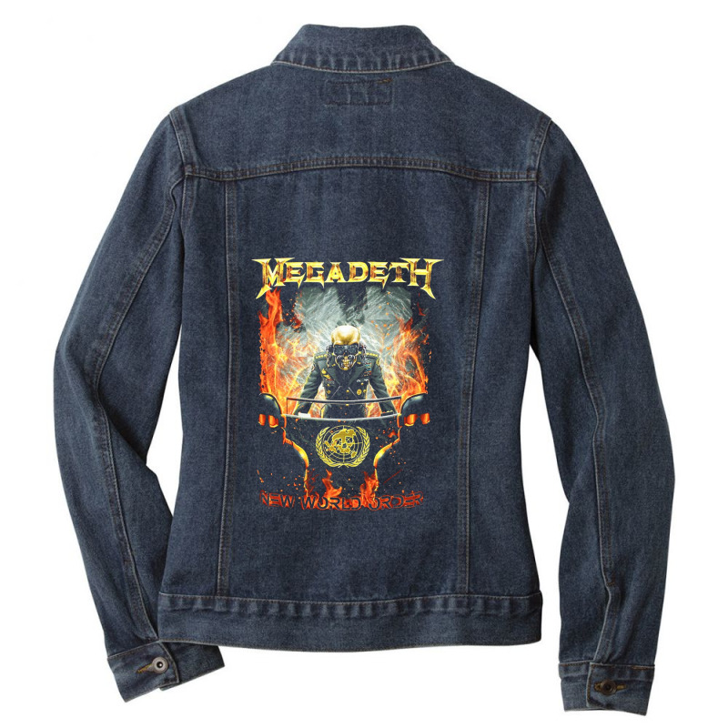 Megadeath World Order Ladies Denim Jacket by CarlosTolentino | Artistshot