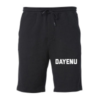 Dayenu Enough Jewish Torah Passover Jews Seder Hanukkah Fleece Short | Artistshot