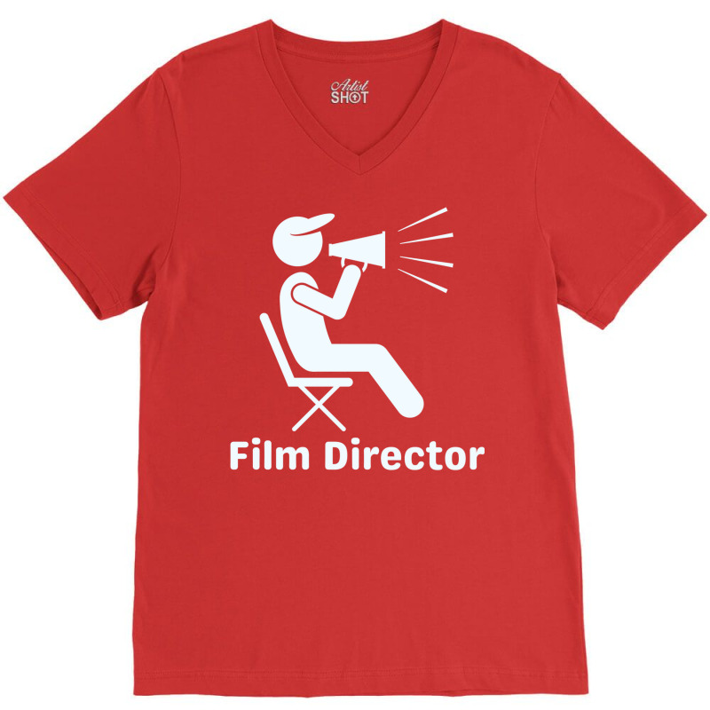 Film Director In Black And White Classic Nature Cute V-Neck Tee by romawitaricec | Artistshot