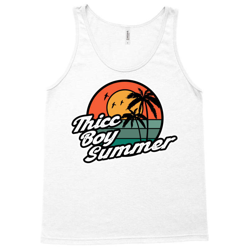 Thicc Boy Summer Tumblr Funny Tank Top by axmyabrielg | Artistshot