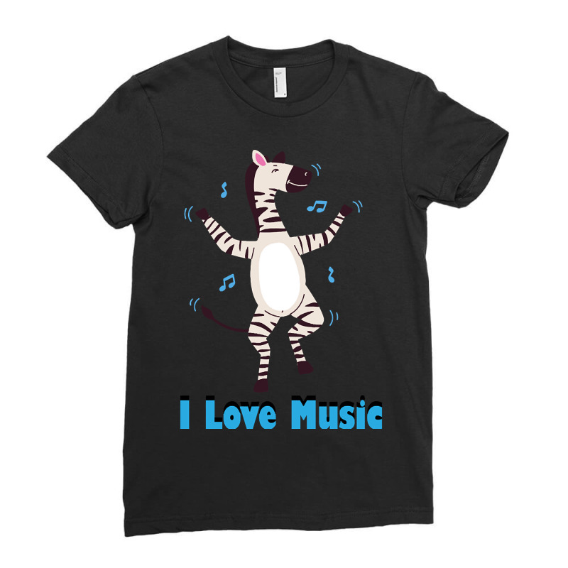 Limited Edition I Love Music Ladies Fitted T-Shirt by laurynvanhoose | Artistshot