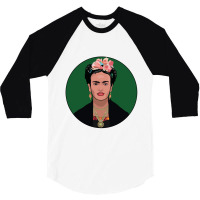 Frida Kahlo Potrait 3/4 Sleeve Shirt | Artistshot