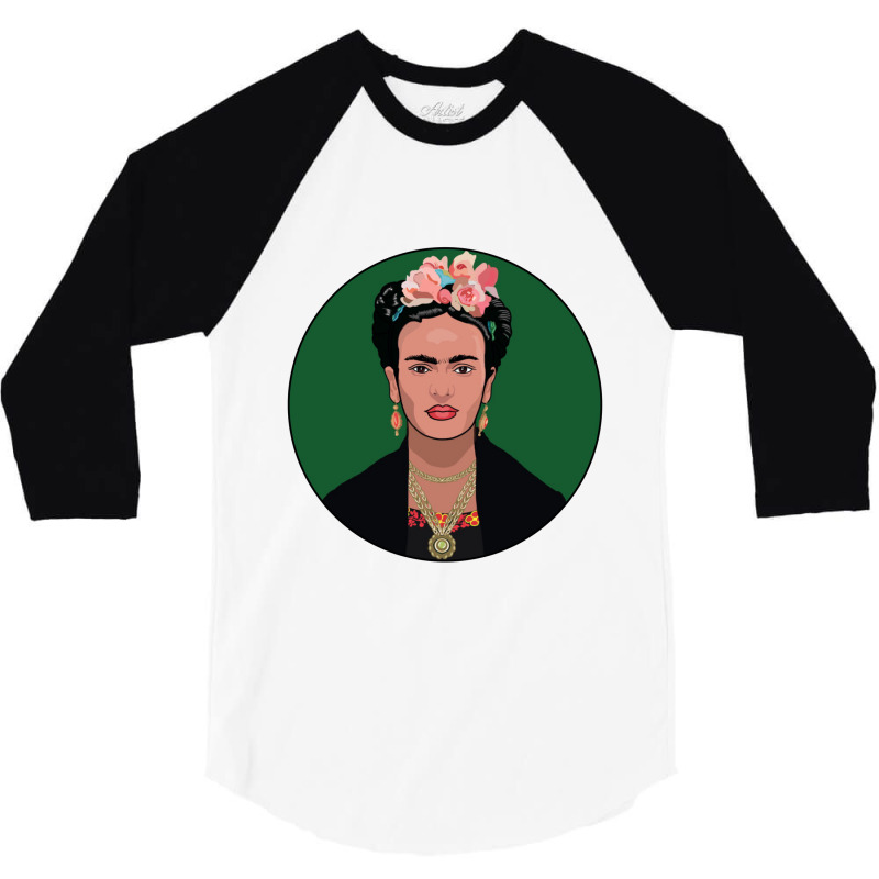 Frida Kahlo Potrait 3/4 Sleeve Shirt | Artistshot