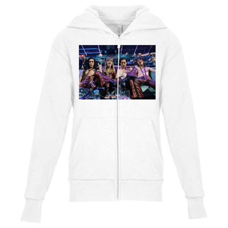 Maneskin Eurovision Poster Youth Zipper Hoodie | Artistshot