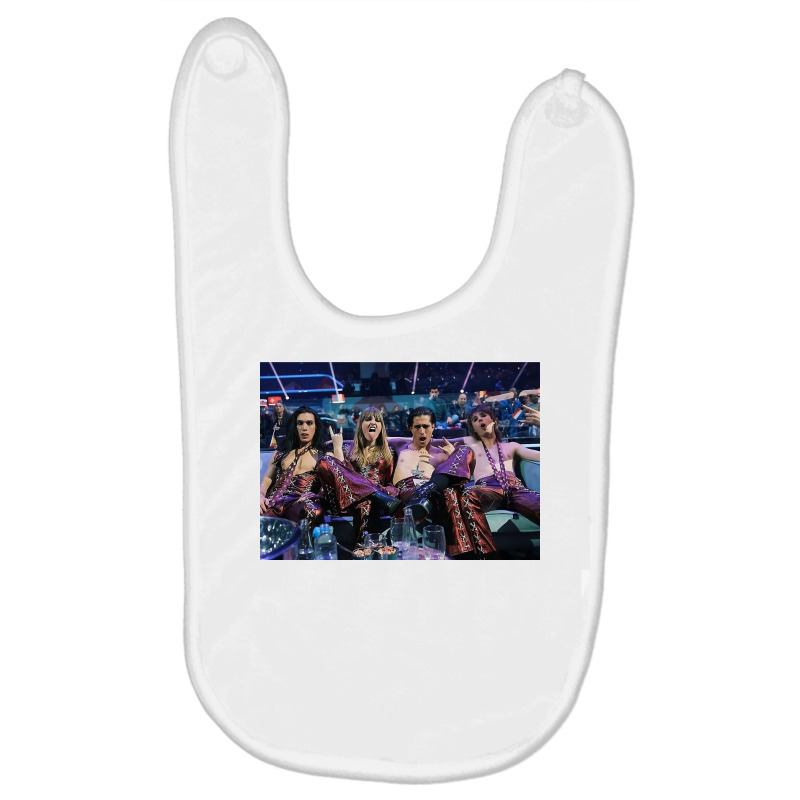 Maneskin Eurovision Poster Baby Bibs | Artistshot