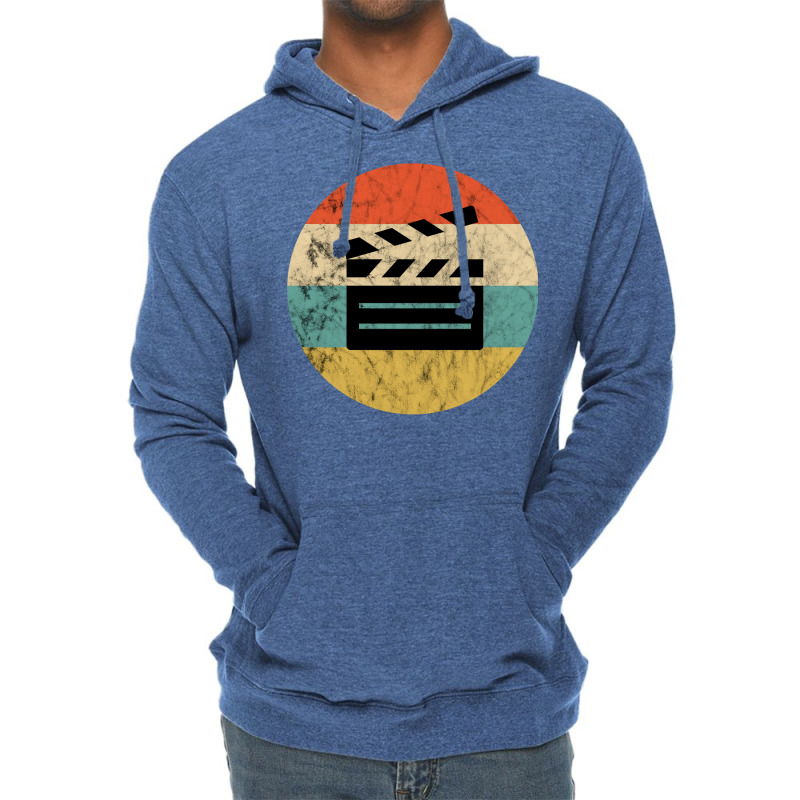 Filmmaker Clapboard Film Director Lover Retro Vintage Sunset Classic T Lightweight Hoodie by ndetisadhakb | Artistshot