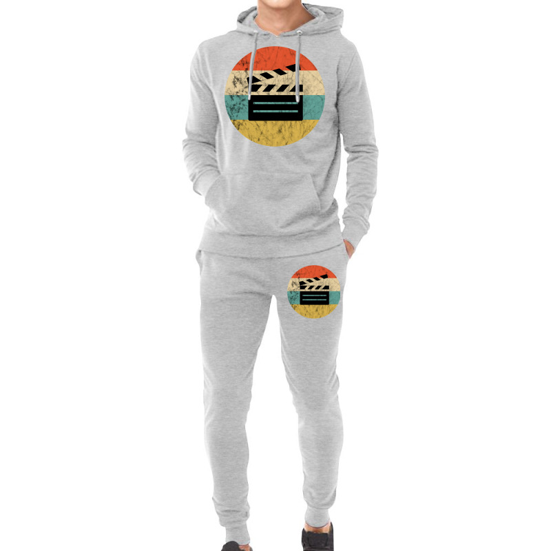 Filmmaker Clapboard Film Director Lover Retro Vintage Sunset Classic T Hoodie & Jogger set by ndetisadhakb | Artistshot