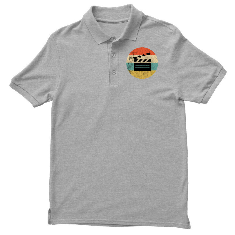 Filmmaker Clapboard Film Director Lover Retro Vintage Sunset Classic T Men's Polo Shirt by ndetisadhakb | Artistshot